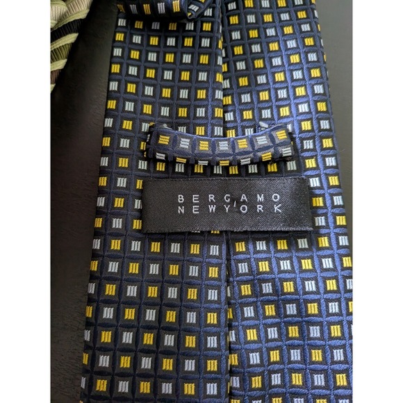 Bergamo New York Tie Lot Of 12 Neckties Jacquard Repp Multicolor Etc 56-64" - Picture 13 of 16